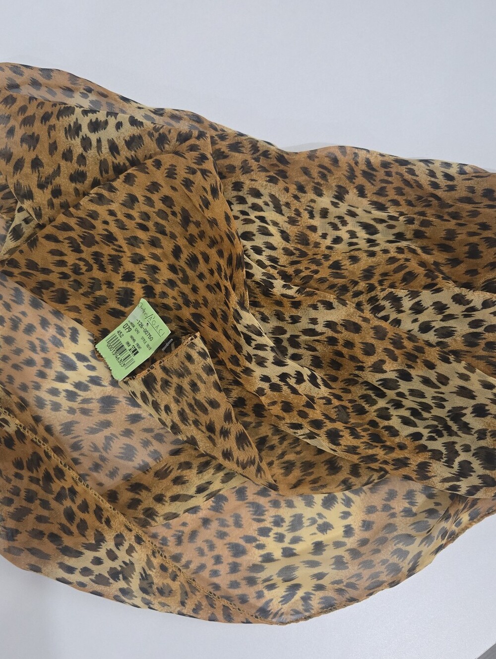 NWT Animal Print Scarf - Tan & Black